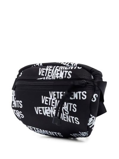 VETEMENTS logo-print belt bag outlook