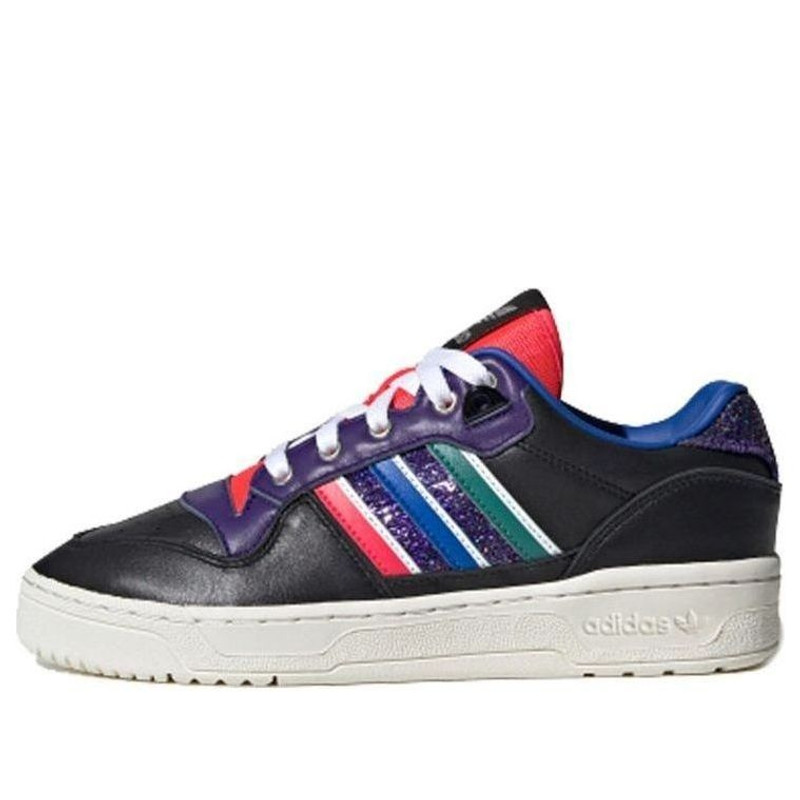 (WMNS) adidas originals Rivalry Low 'Black Purple Red' FW9618 - 1