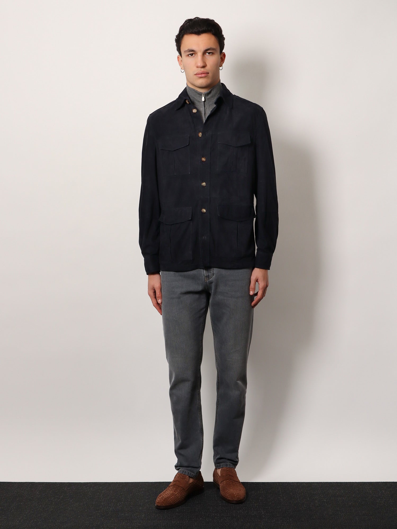 【関税&送料込】Brunello Cucinelli Reversible Wool And Silk Brunello Cucinelli Cashmere and silk cardigan with zip