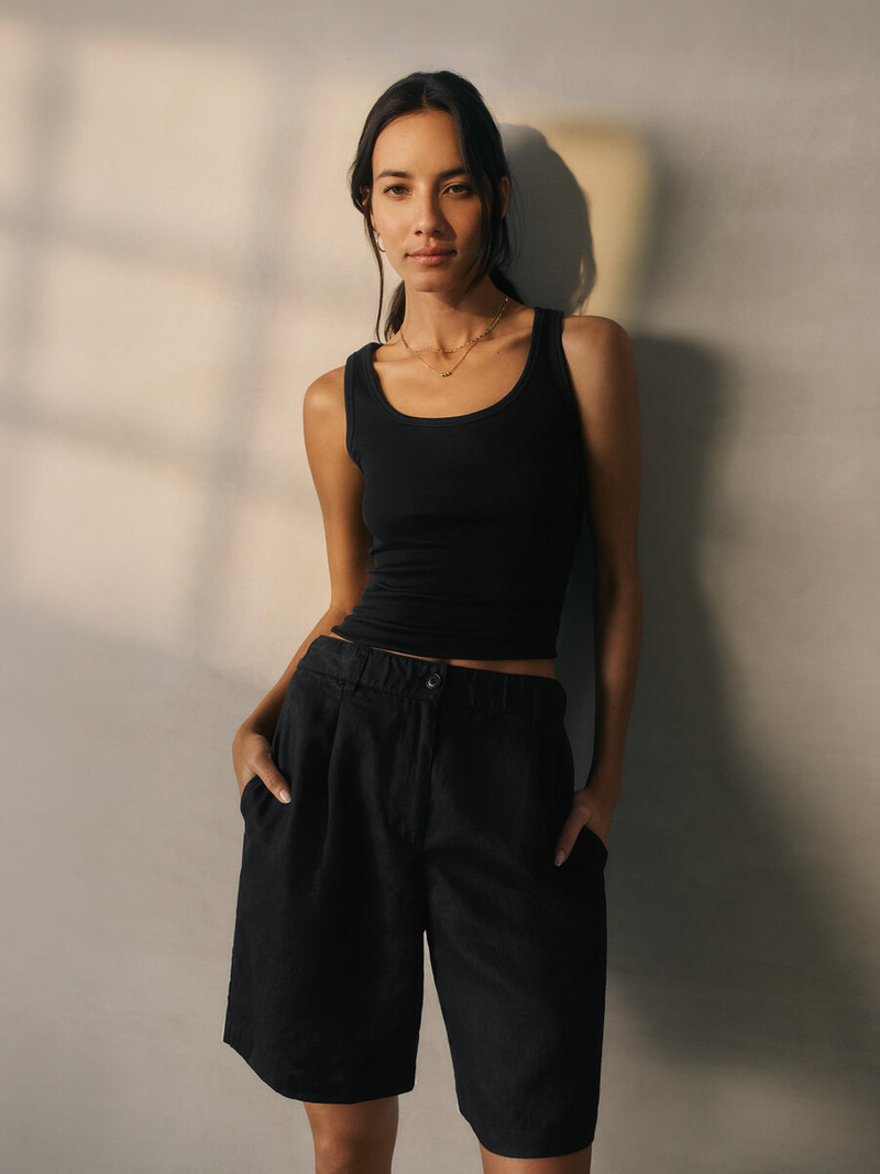 Organic Linen Shorts 7
