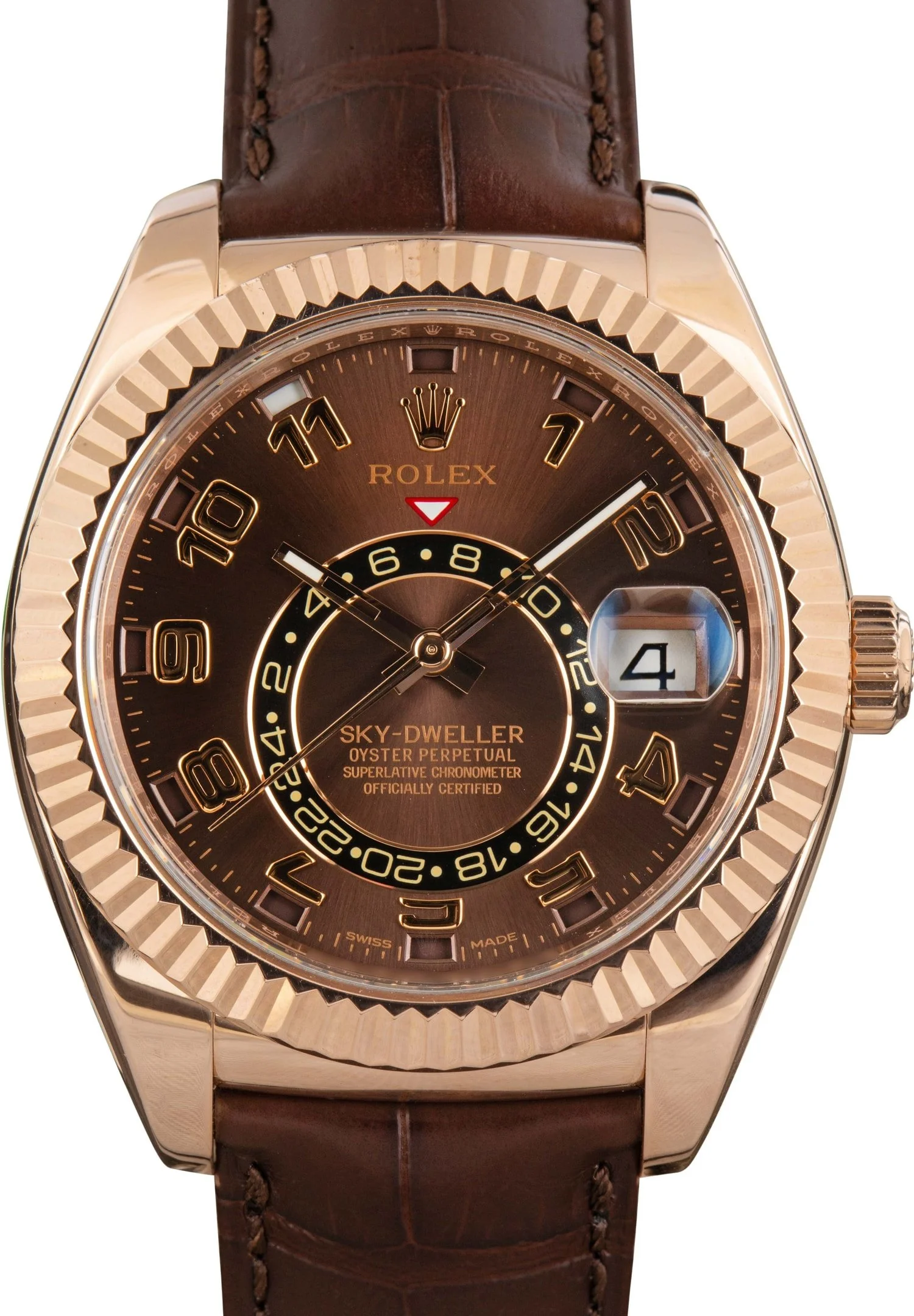 Rolex Sky-Dweller Chocolate Dial 326135 Everose Gold - 1
