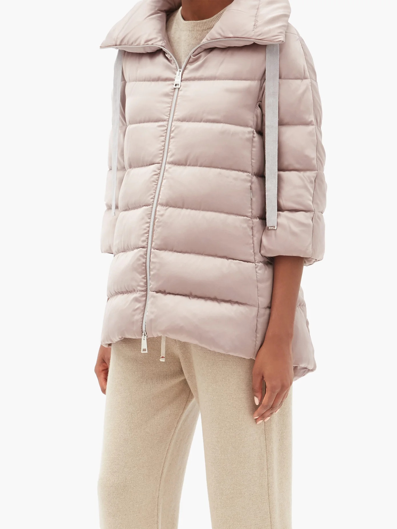 Funnel-neck down jacket - 6