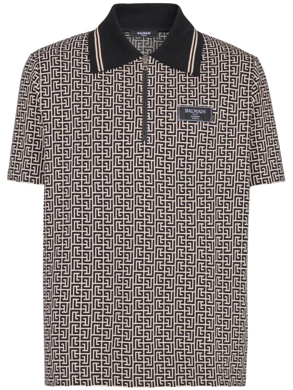 Labyrinth jacquard polo shirt - 1