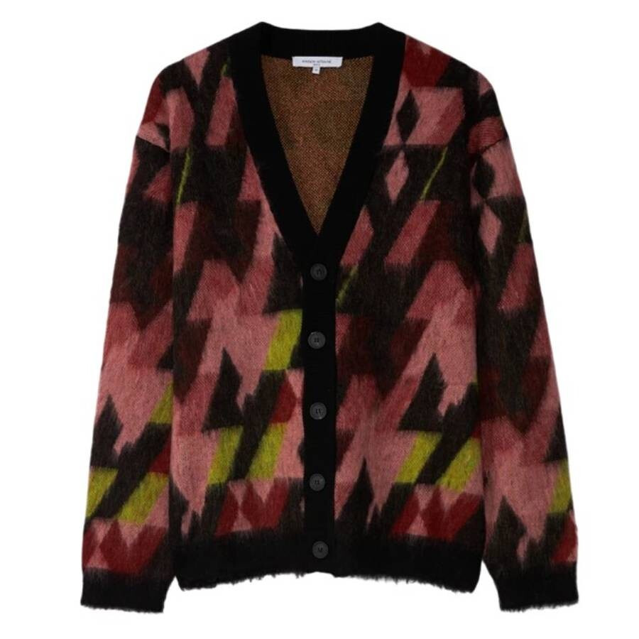 Maison Kitsune Graphic Motif Jacquard Mohair Cardigan - 5