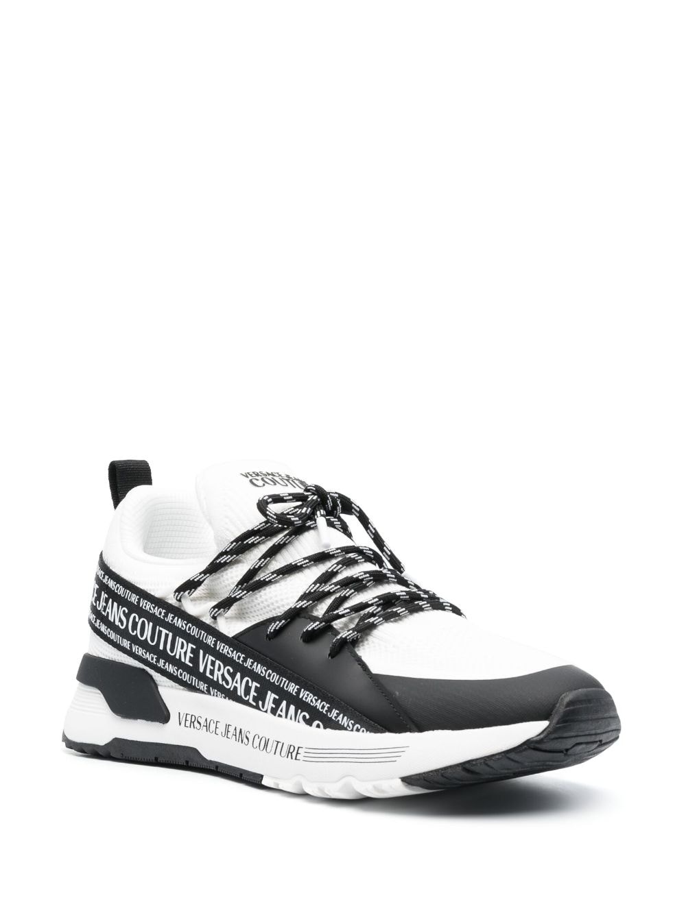 logo-tape low-top sneakers - 2