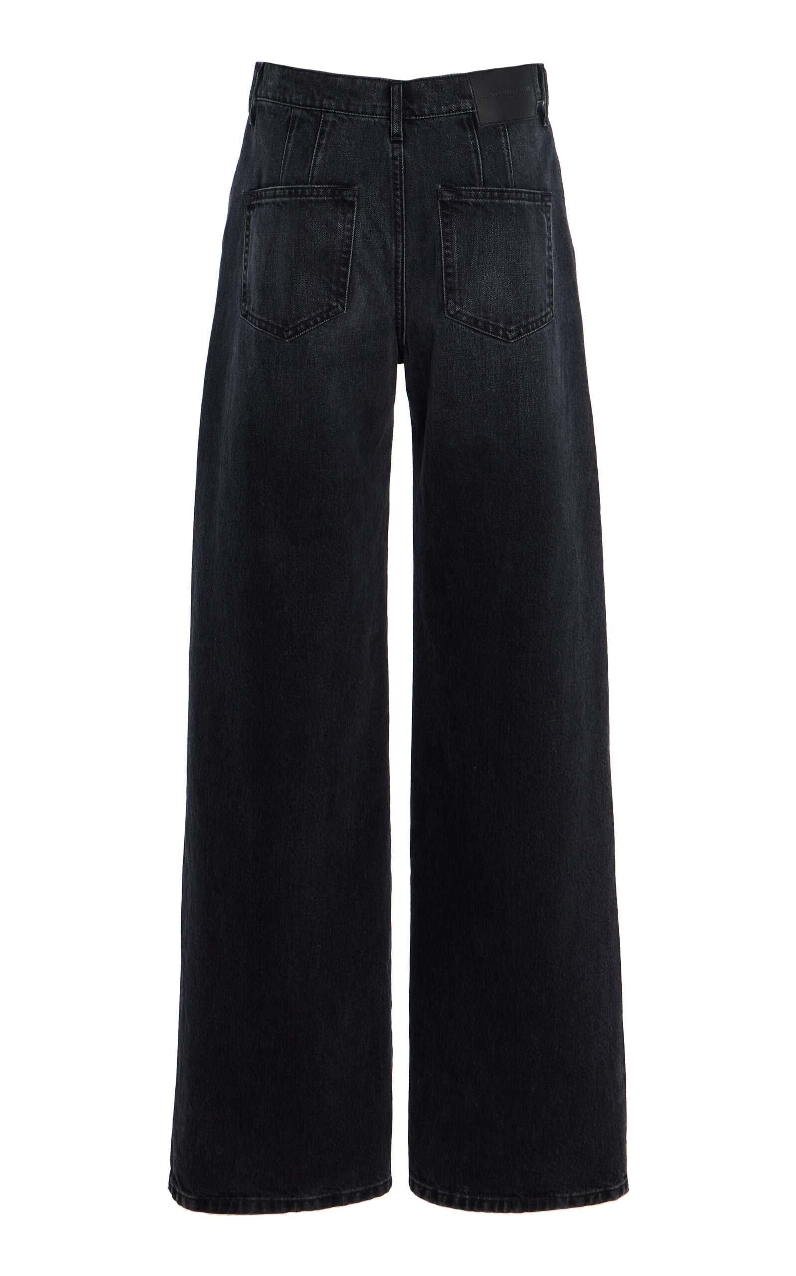The Callan Mid-Rise Wide-Leg Jeans black - 5