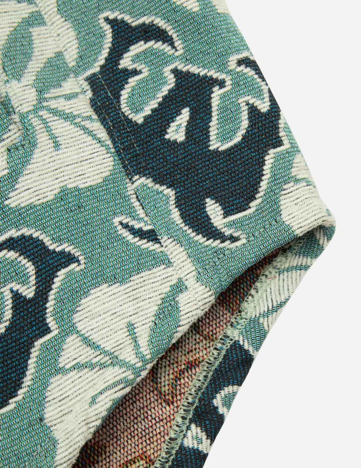 ALLOVER KAMON AND LOGO JACQUARD REGULAR FIT TAPESTRY JACKET - 11
