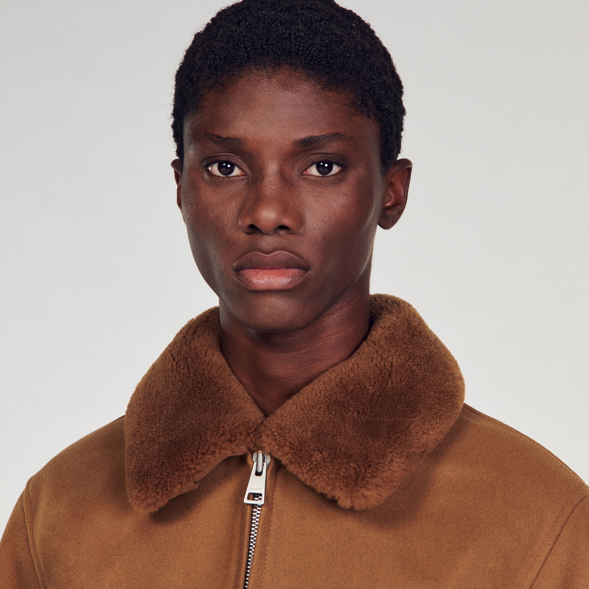 AVIATOR JACKET WITH SHEEPSKIN COLLAR - 4