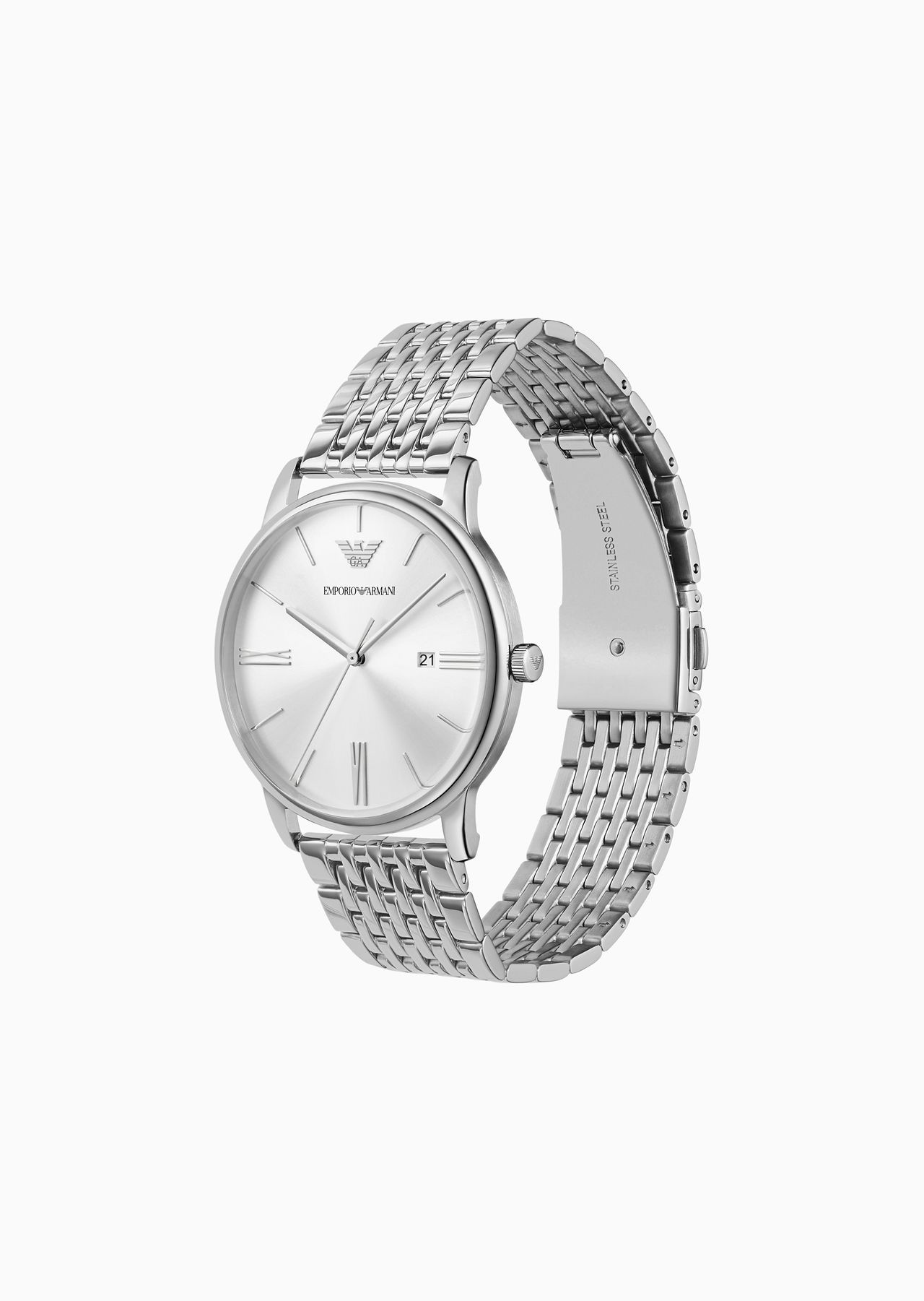 Three-Hand Date Stainless Steel Watch - 2