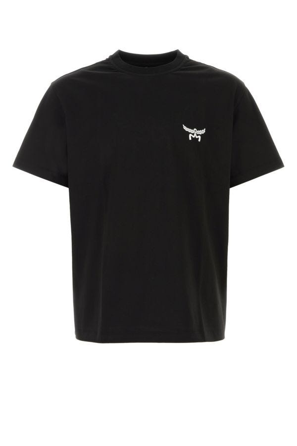 Black cotton t-shirt - 1