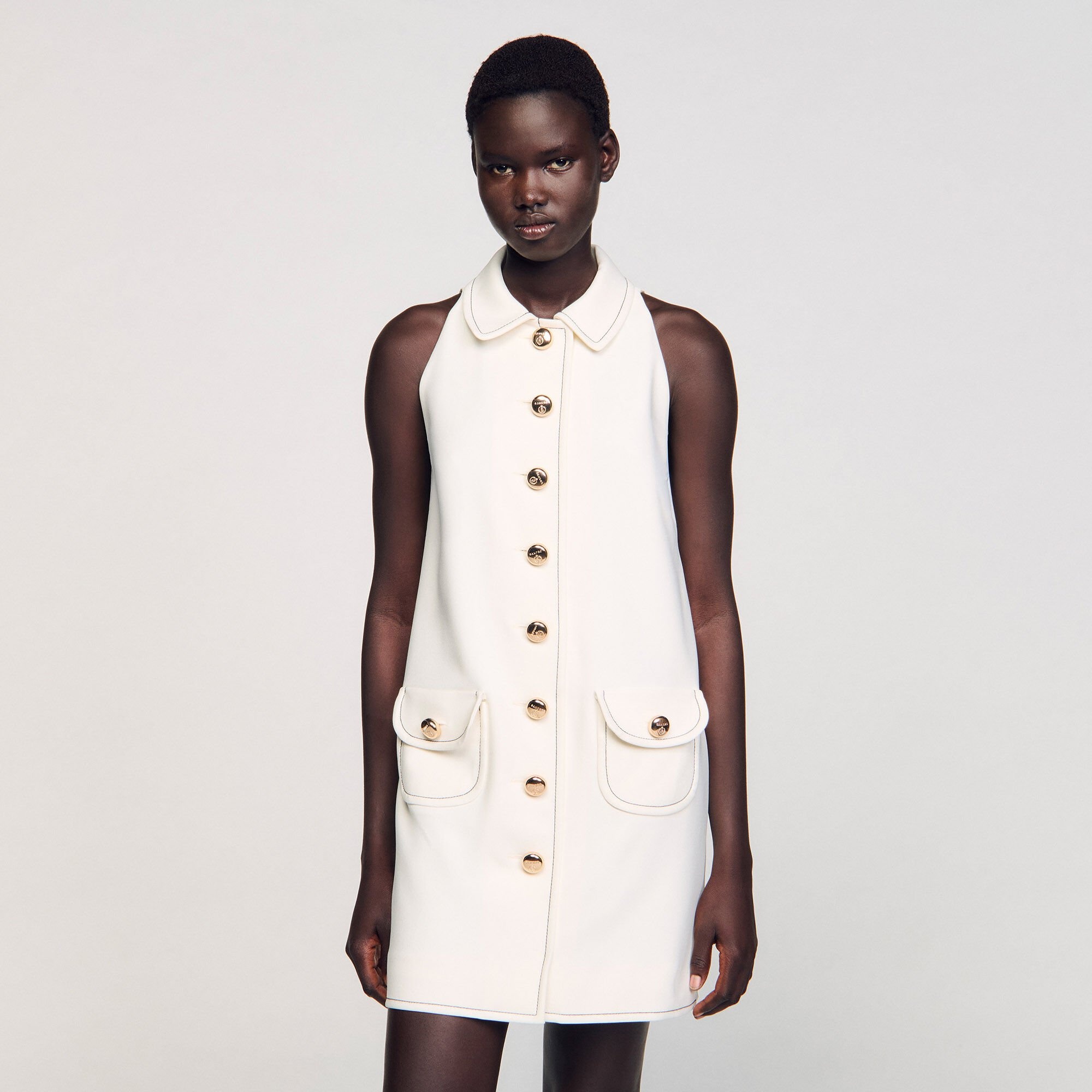 PETER PAN COLLAR MINI DRESS - 4