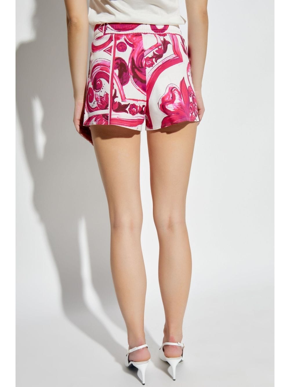 Majolica-print shorts - 4