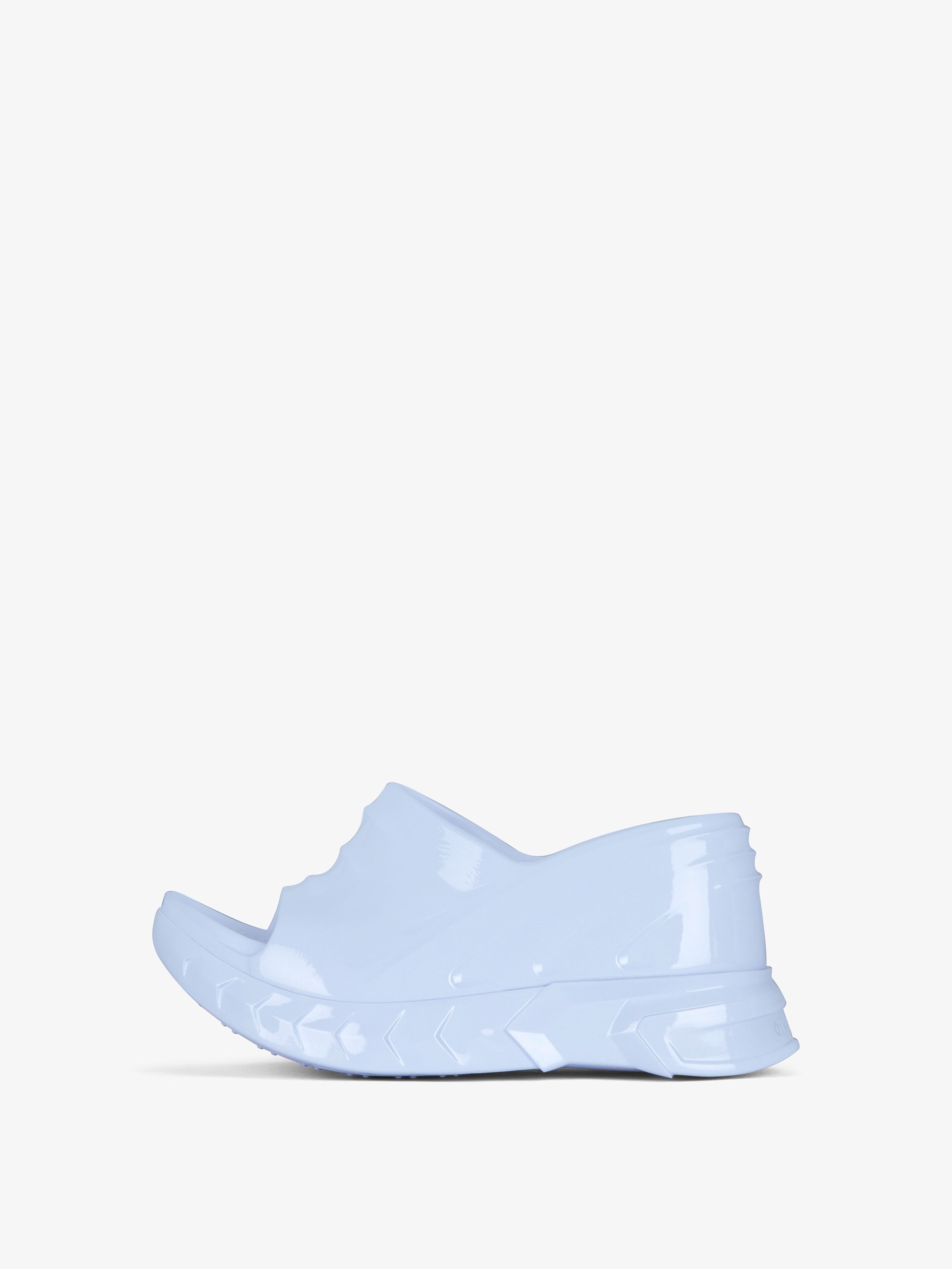 MARSHMALLOW WEDGE SANDALS IN RUBBER - 3