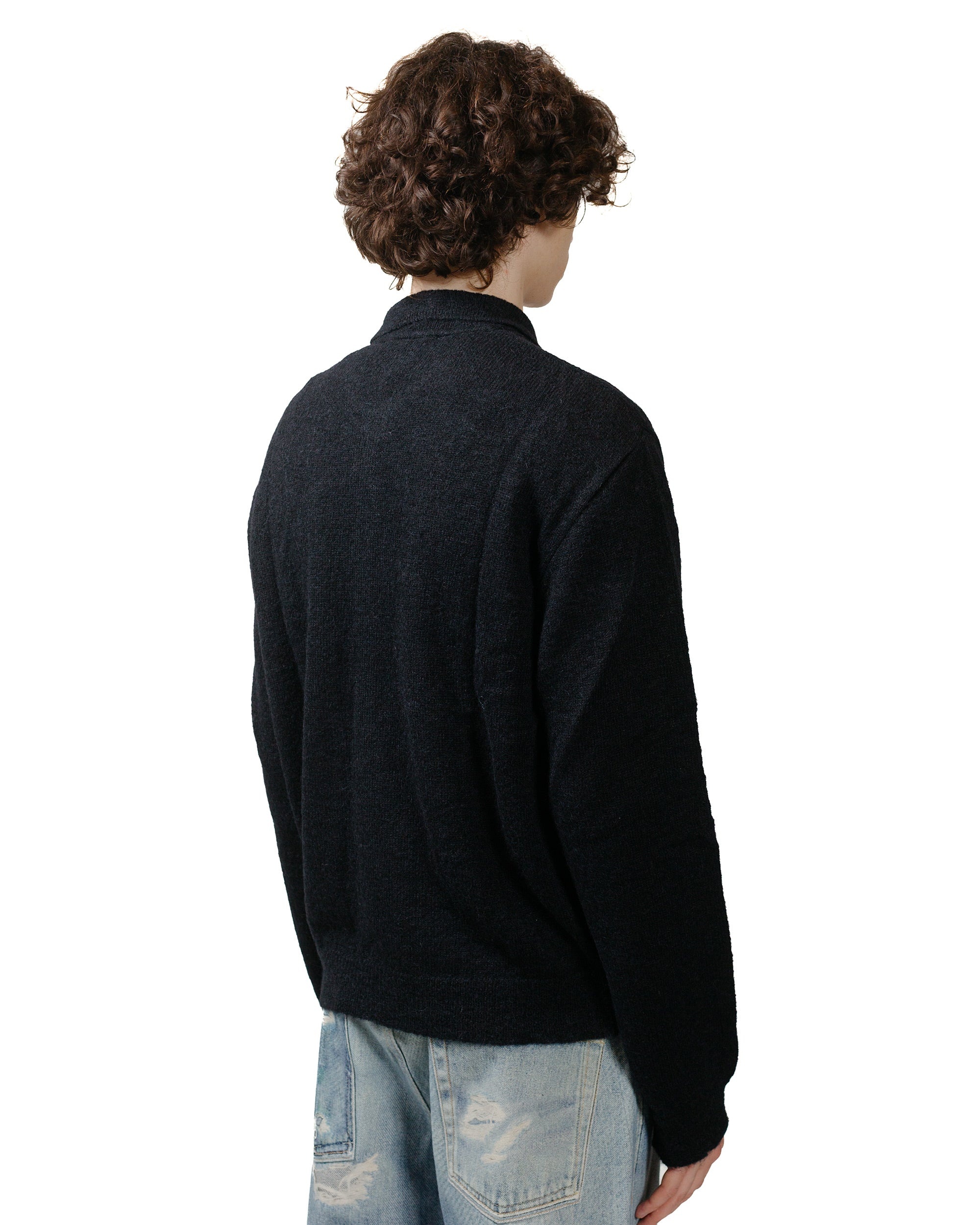 Evening Polo Black Fuzzy Alpaca - 3