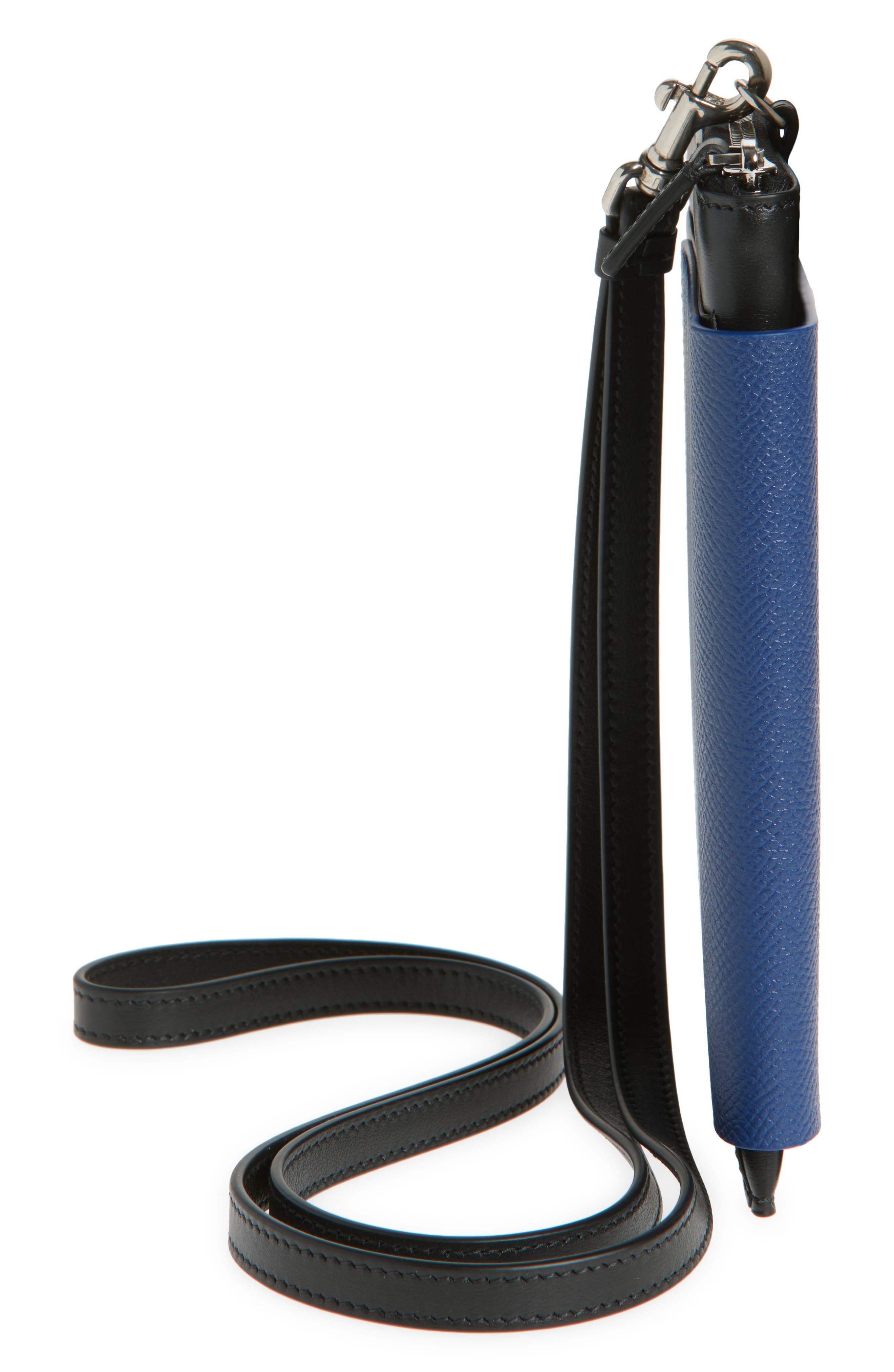 Balenciaga Passport Leather Phone Case in 4734 Passport Blue at Nordstrom - 4