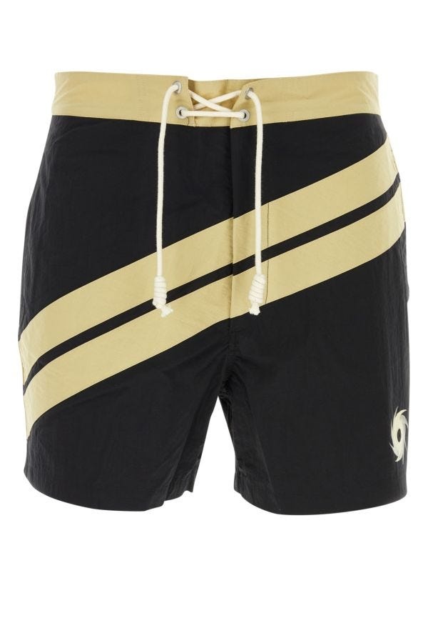 Two-tone nylon swimming shorts - 1