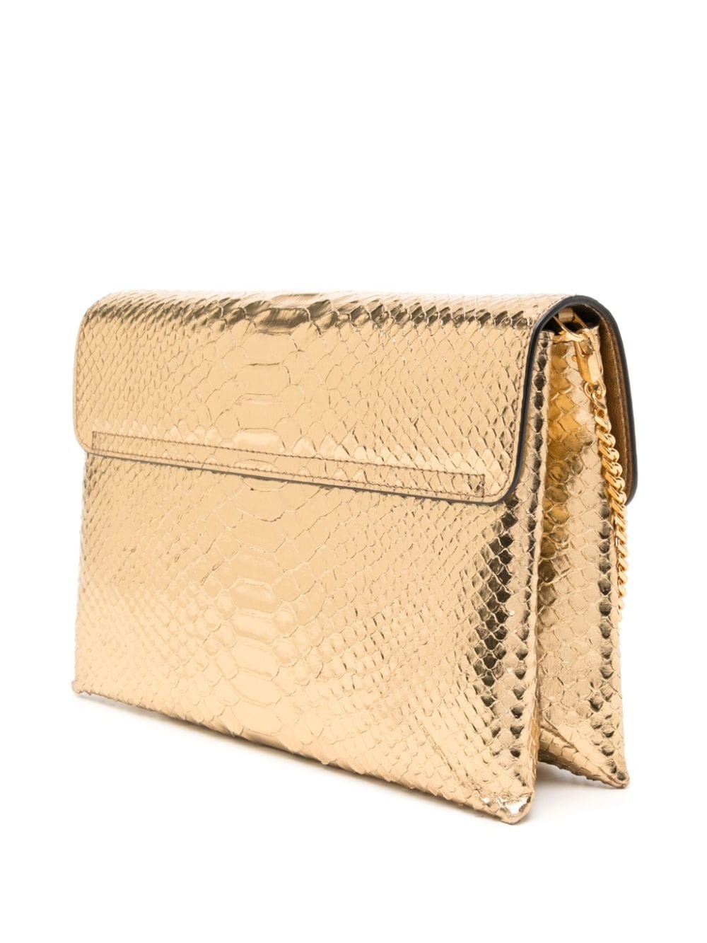 Monarch python-effect clutch bag - 3