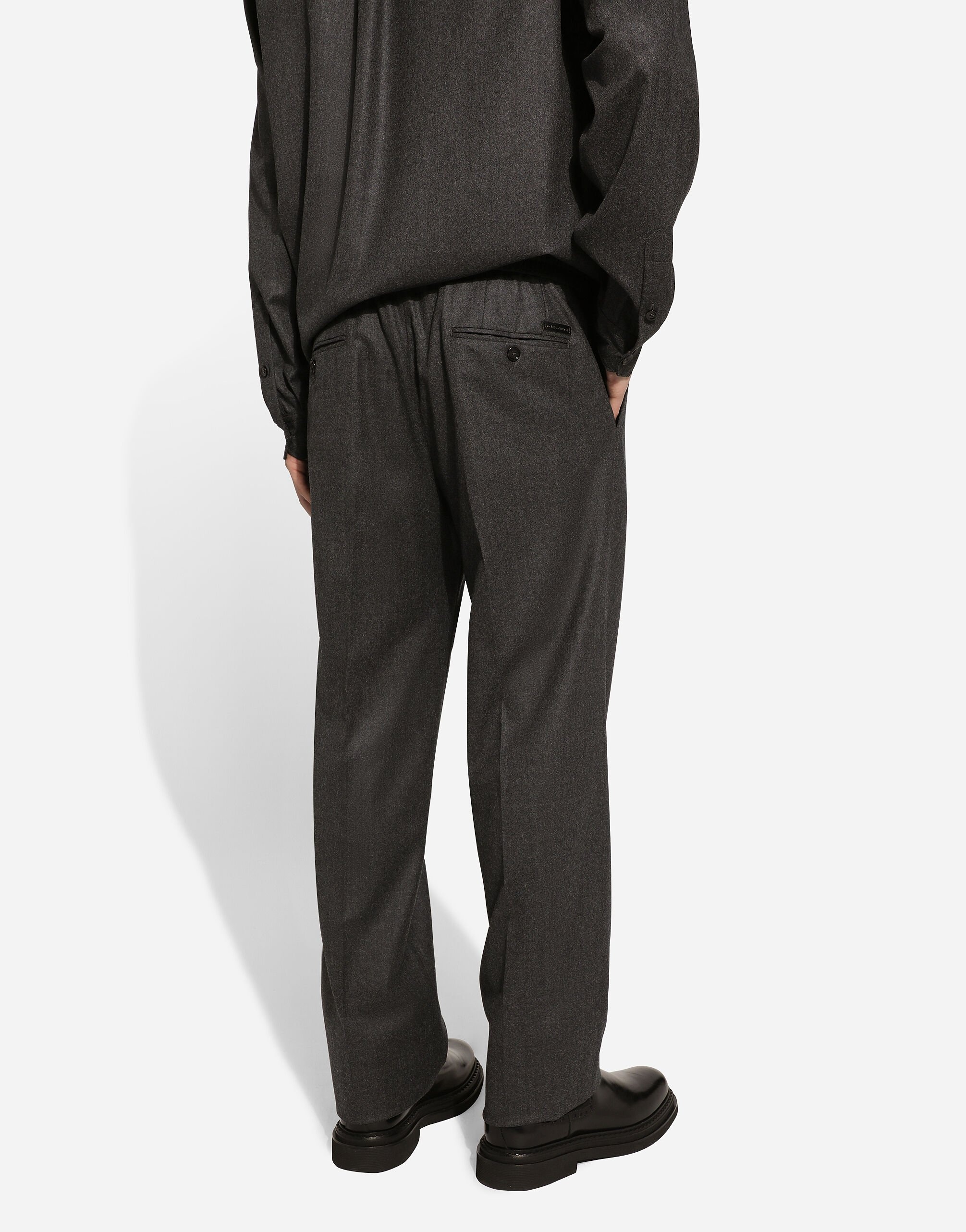 Flannel jogging pants - 4
