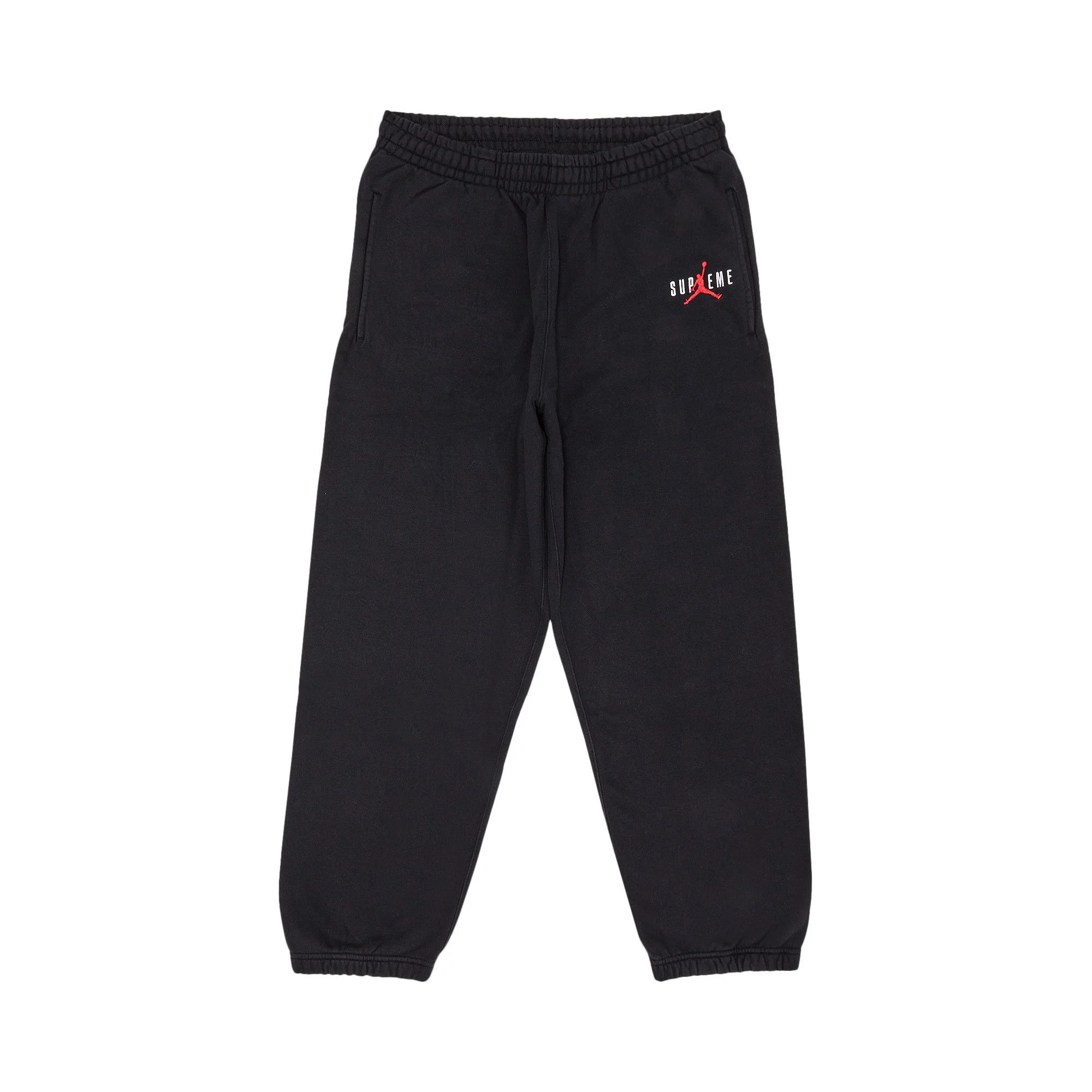 Supreme x Jordan Sweatpant 'Black' - 1