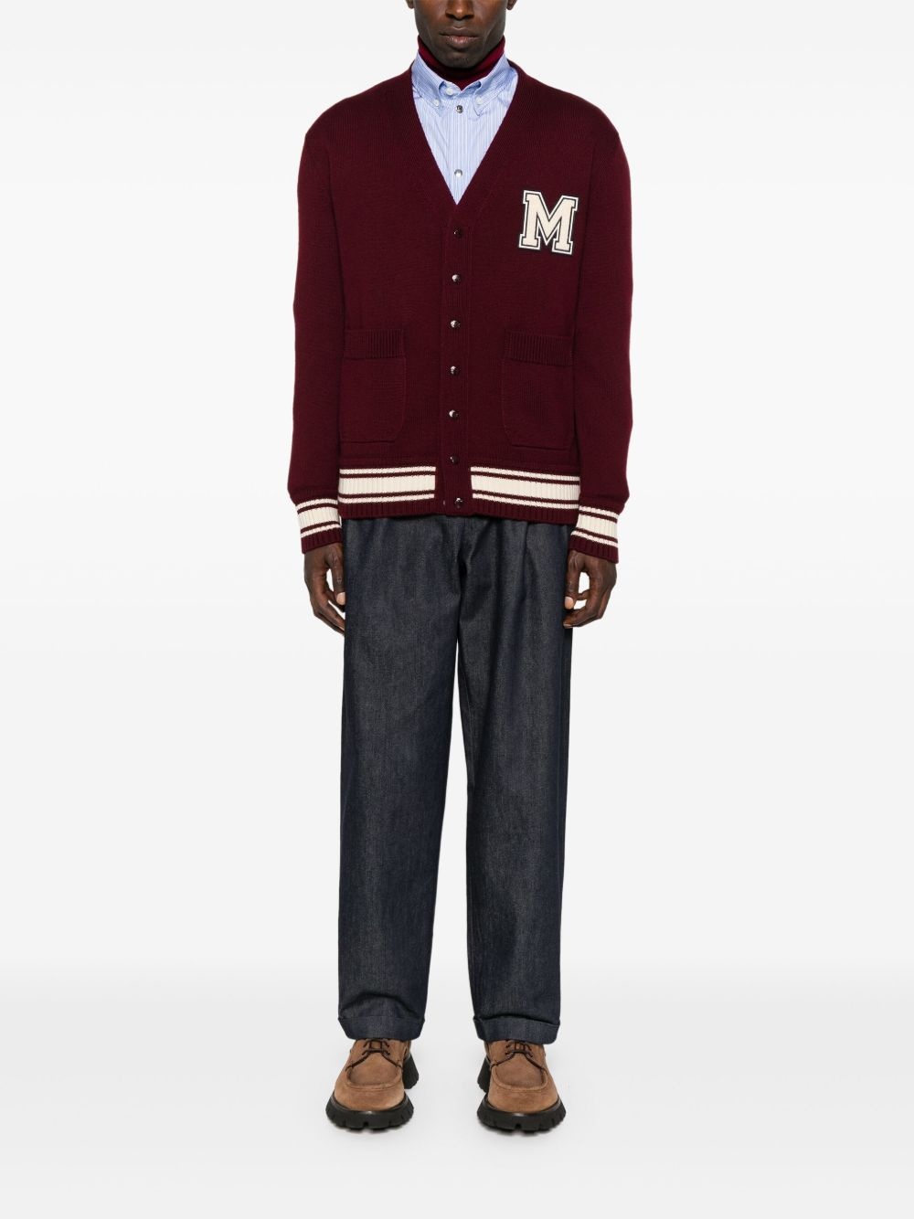 patch-pocket cardigan - 2