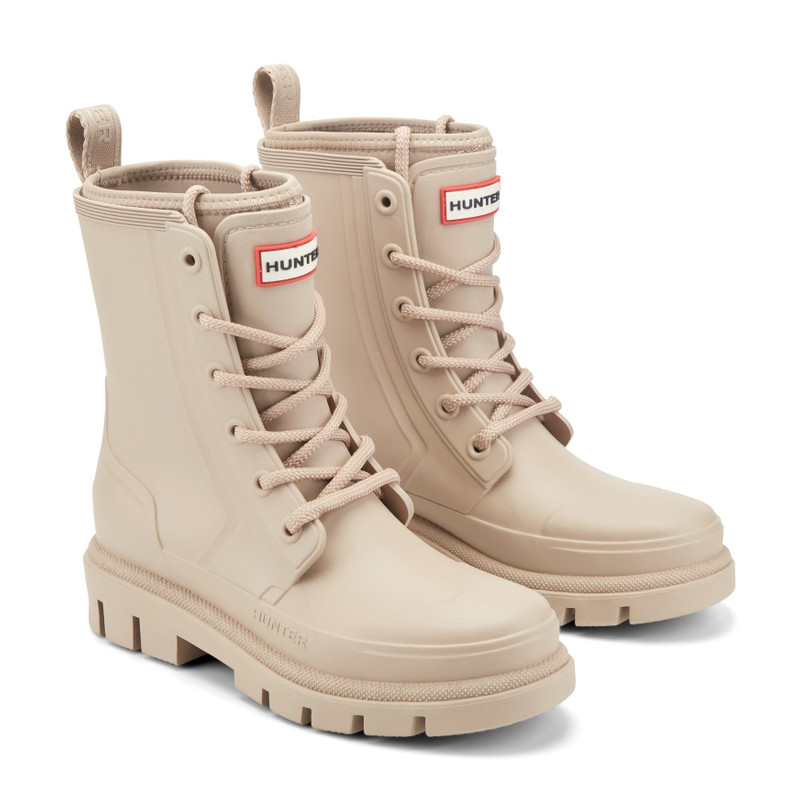 HUNTER Women's Diana Waterproof Lace-Up Rain Boots outlook
