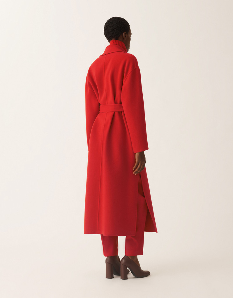 Double-faced wool and cashmere coat 4