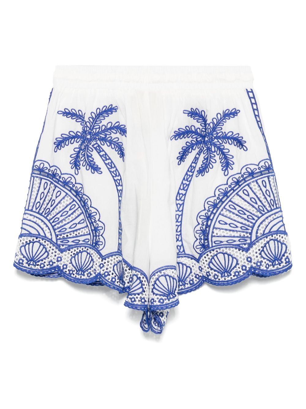 guipure-lace shorts - 2