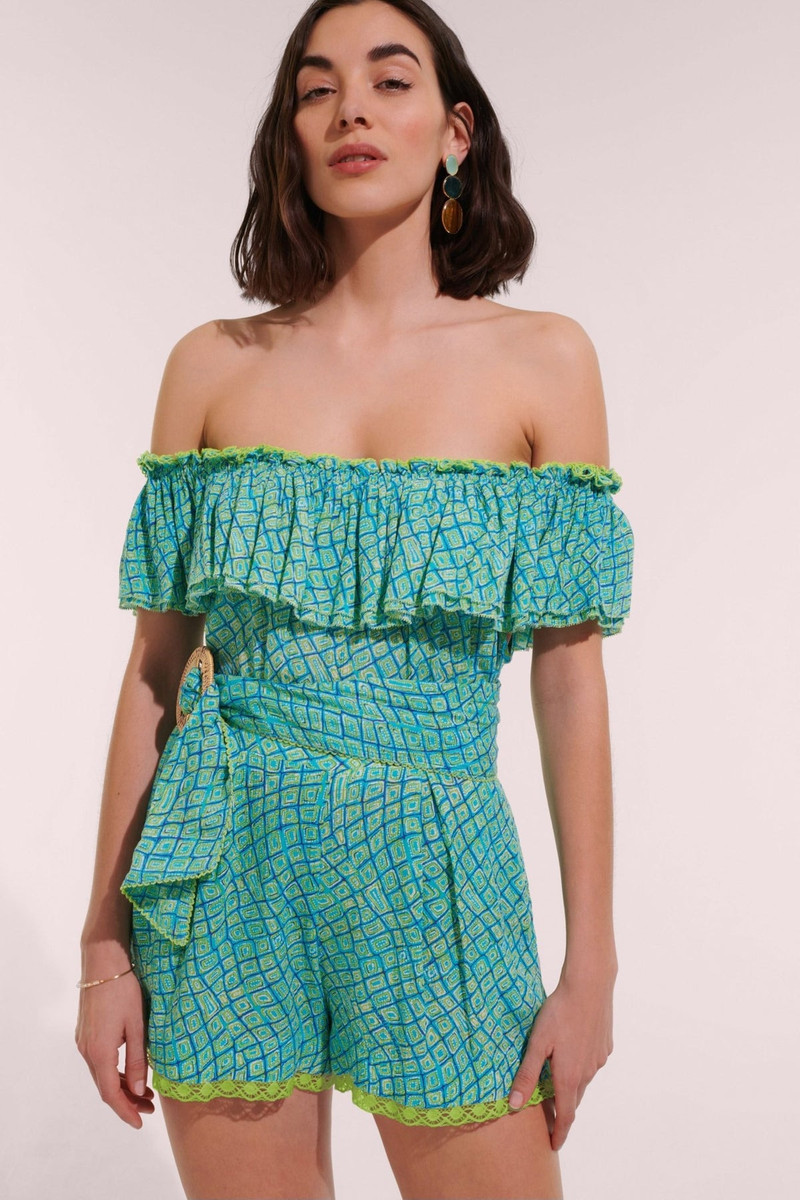 Short Jumpsuit Bella - Sky Abori 1