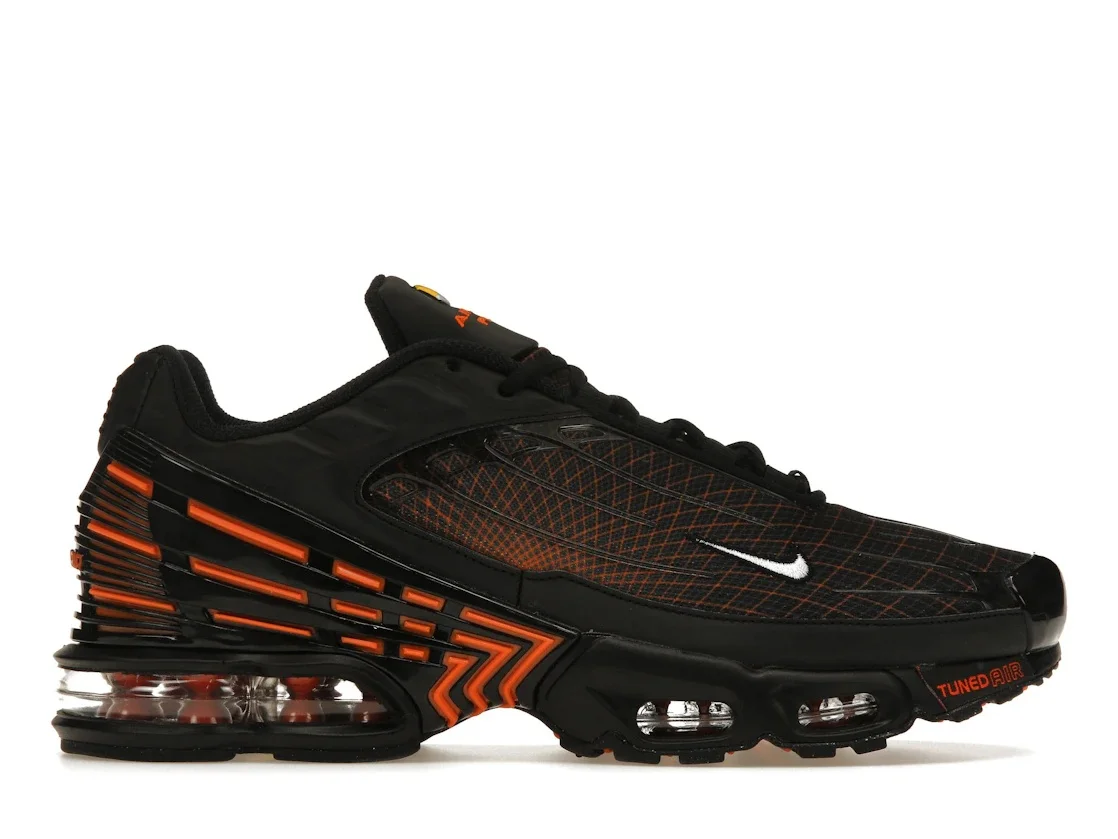 Nike Air Max Plus 3 Black Orange Spirograph - 1
