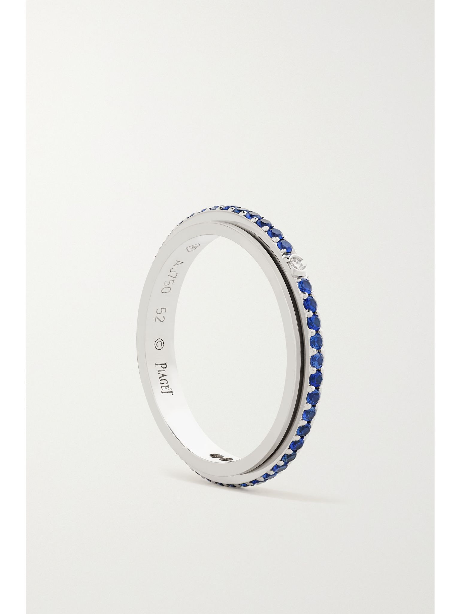 Possession 18-karat white gold, sapphire and diamond ring Blue - 5