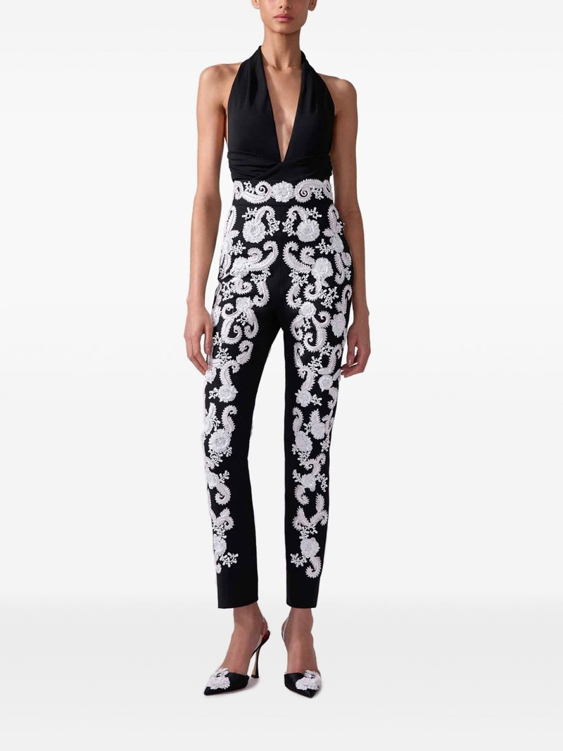 CAROLINA HERRERA gathered-detail halterneck top outlook