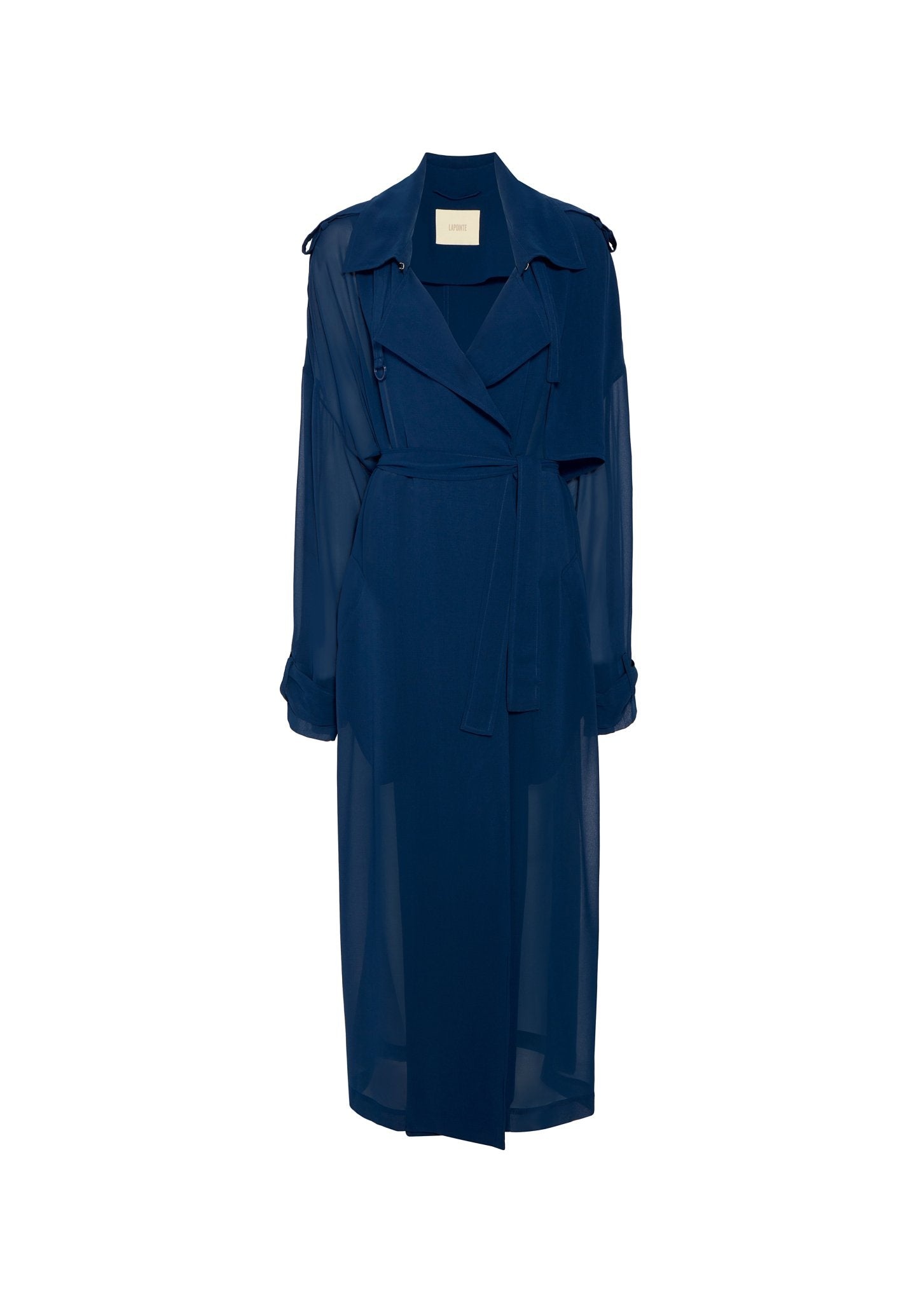 Georgette Double Breasted Trench - 1