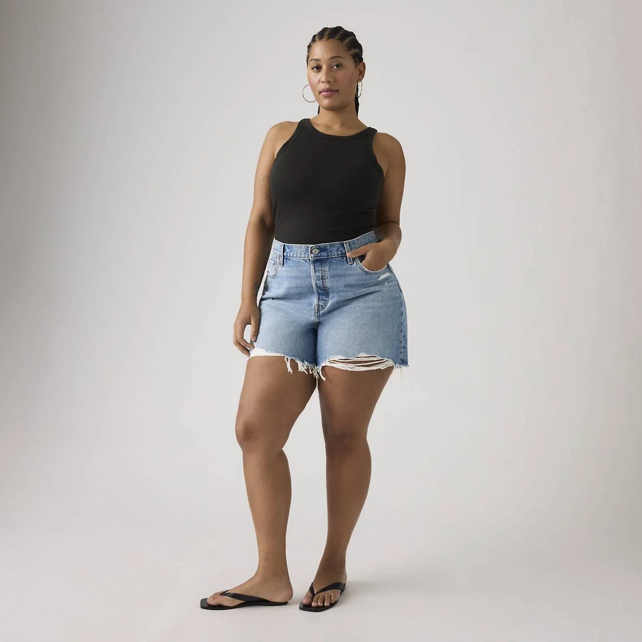 501® WOMEN'S ORIGINAL HIGH-RISE SHORTS (PLUS SIZE) - 1