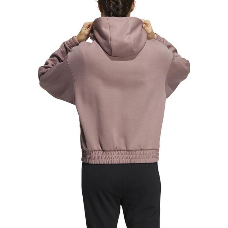 (WMNS) adidas Sport Performance Hoodie 'Pink' HZ7034 - 3