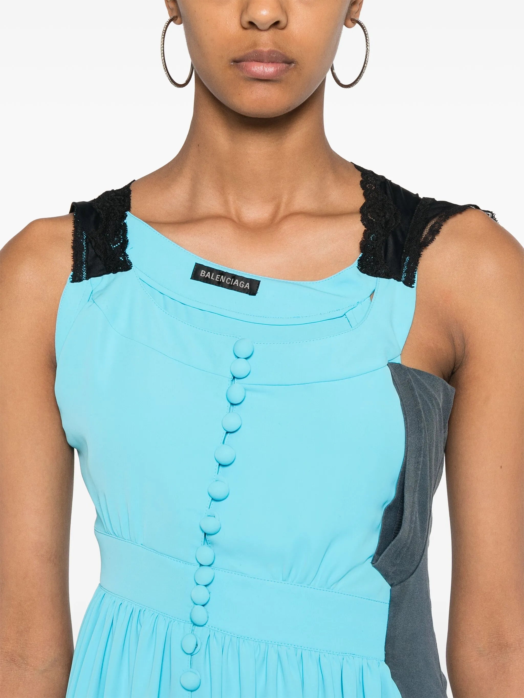 Asymmetric Panelled Dress - 2