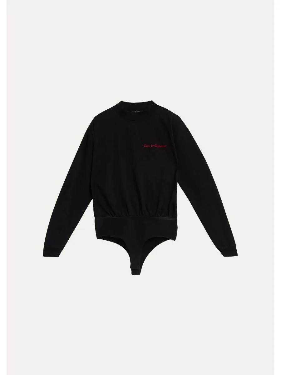 Casa De Chavarri Mock-Neck Sweatshirt Bodysuit - 1