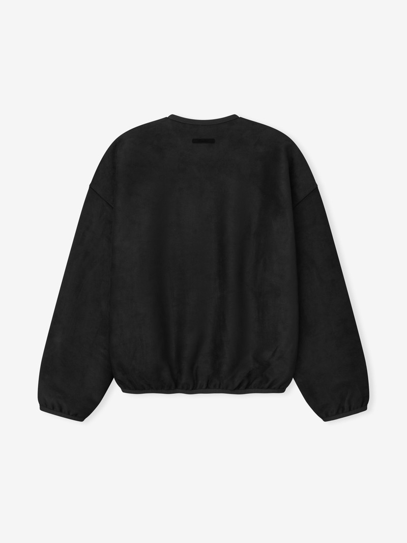 Suede Fleece Signature Modern Crewneck Sweatshirt 2