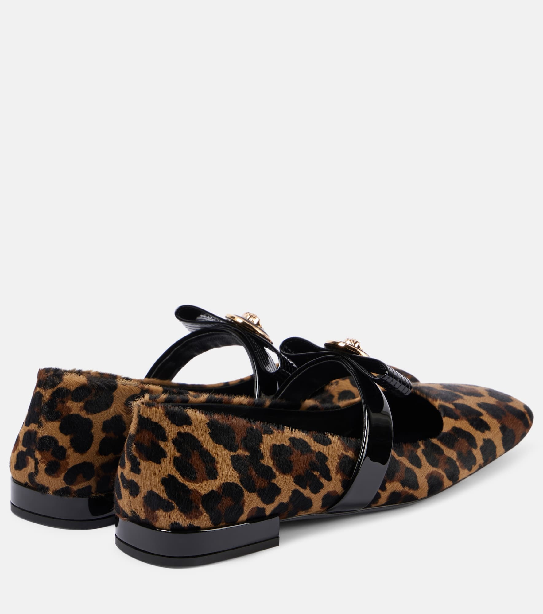 Gianni Ribbon calf hair Mary Jane flats - 2
