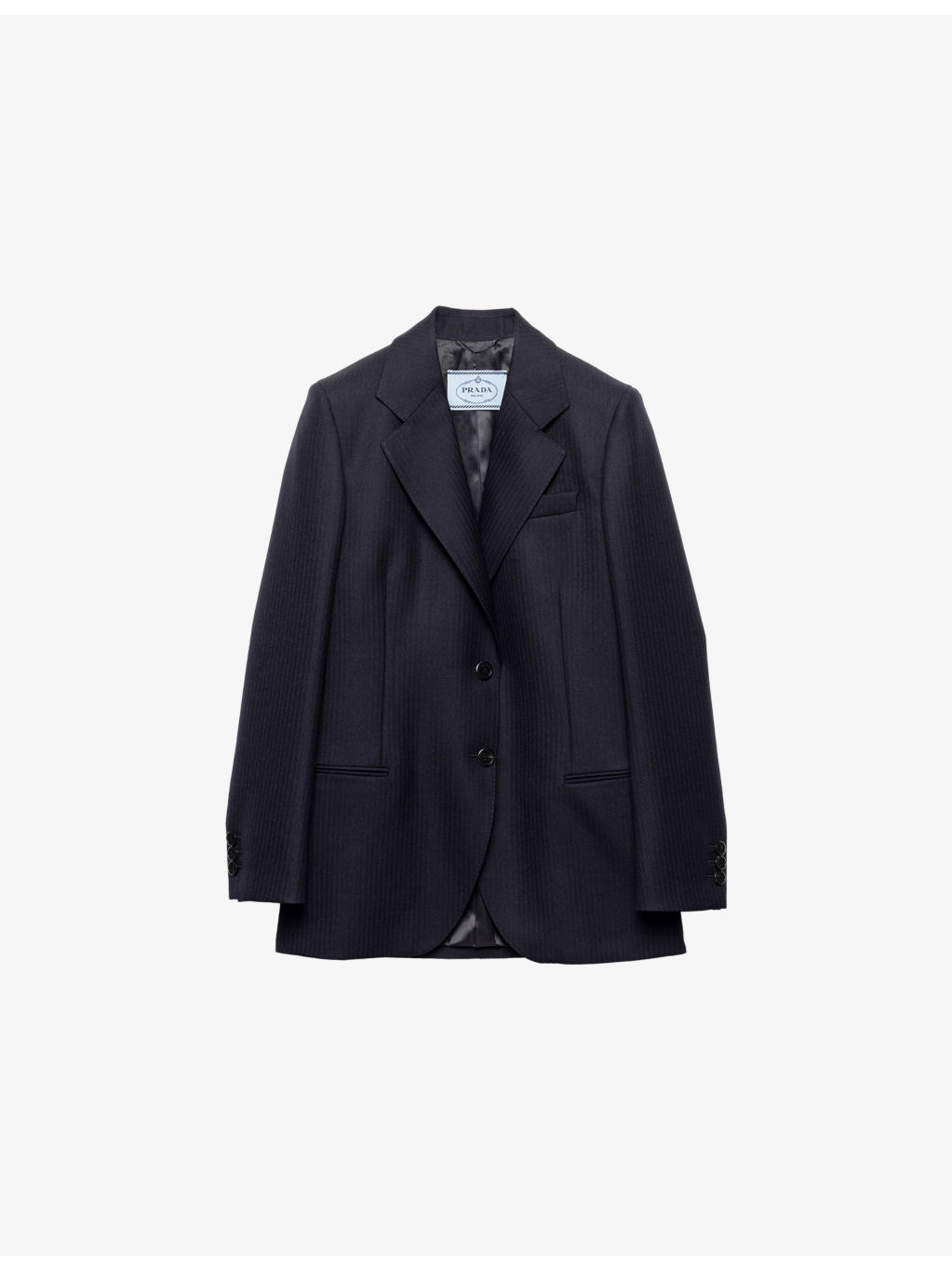 Single-Breasted Wool Blazer - 1