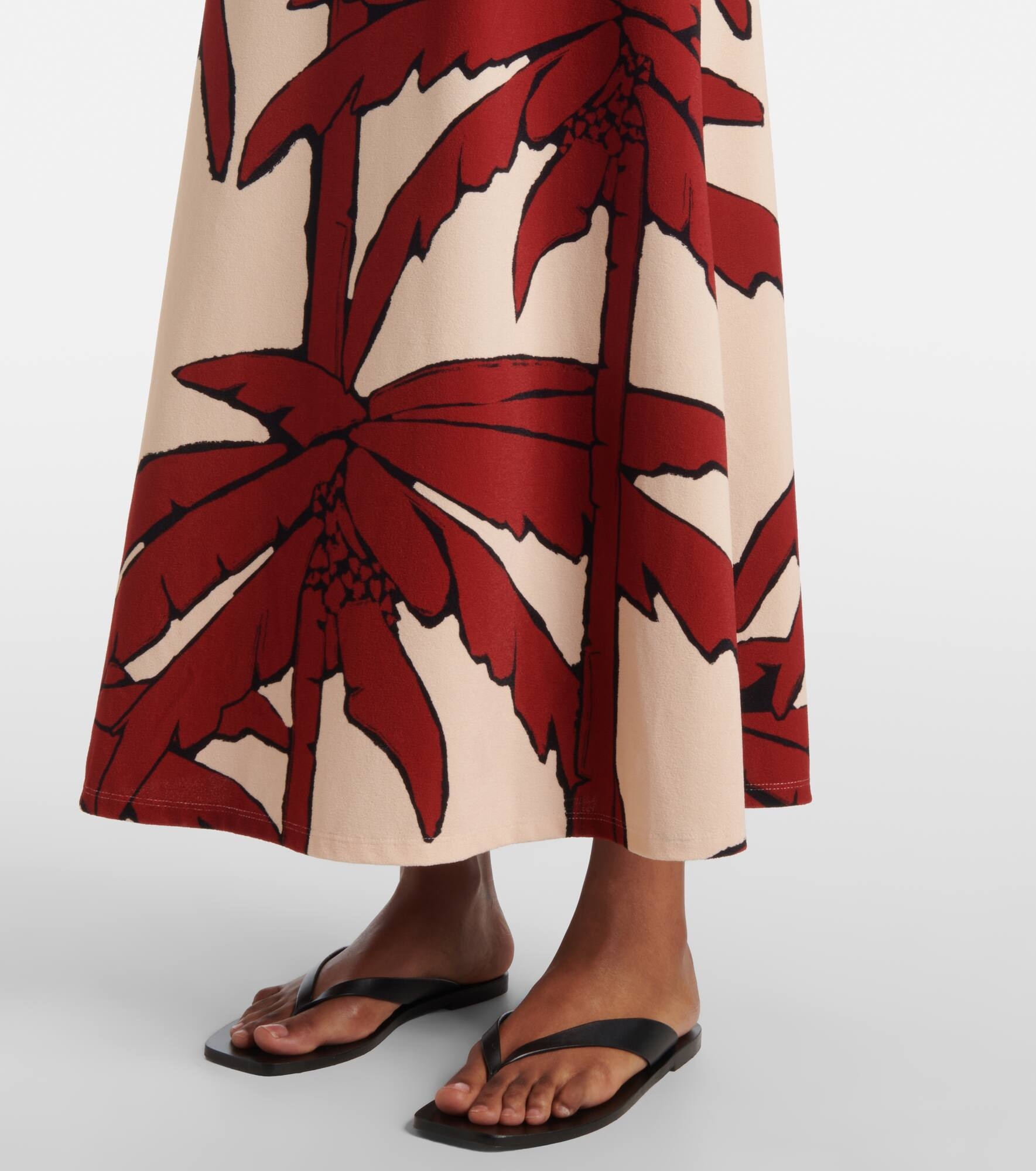 Printed cutout midi dress - 5