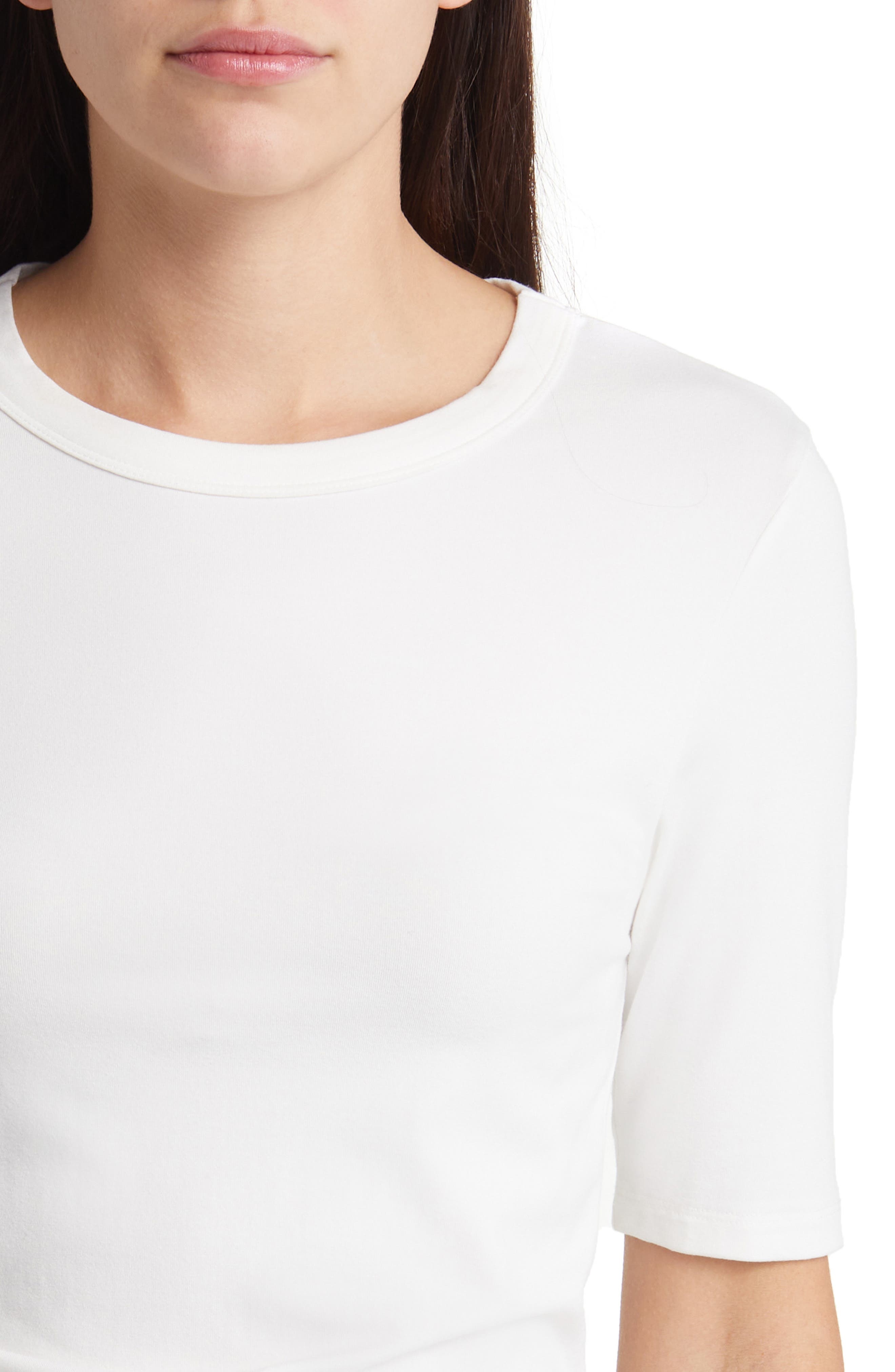 BOSS Efita Short Sleeve T-Shirt in Open Wht at Nordstrom - 4