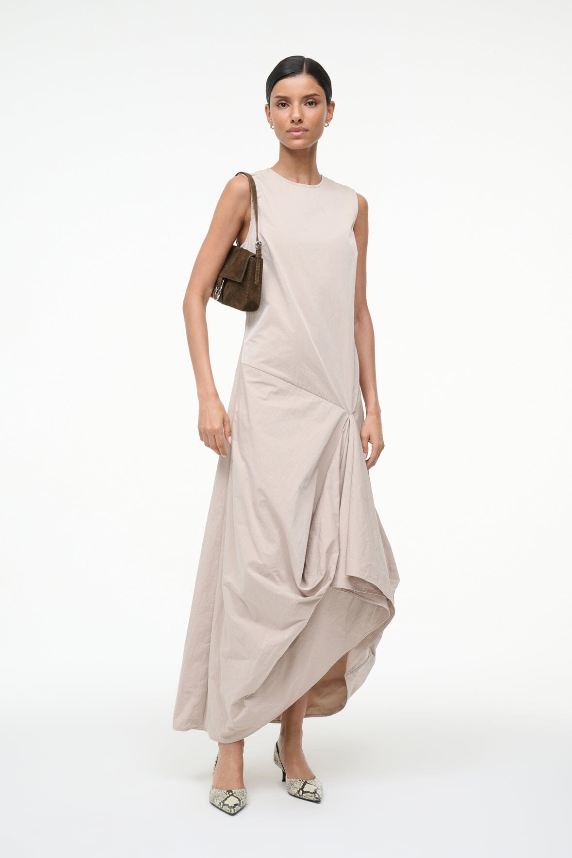 STAUD VIOLA DRESS FAWN - 7