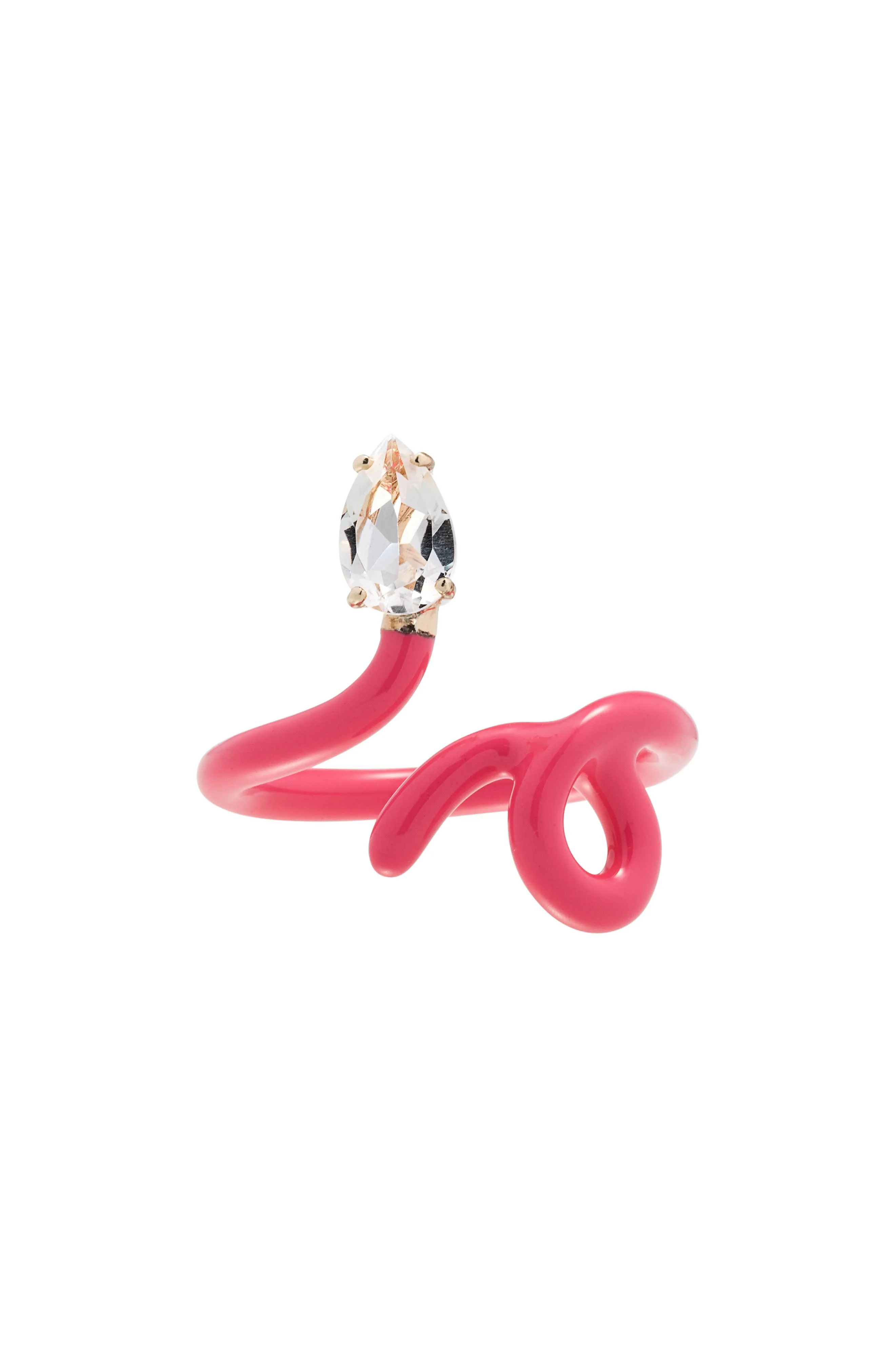 Bea Bongiasca Baby Vine Tendril Ring in Pink at Nordstrom - 1