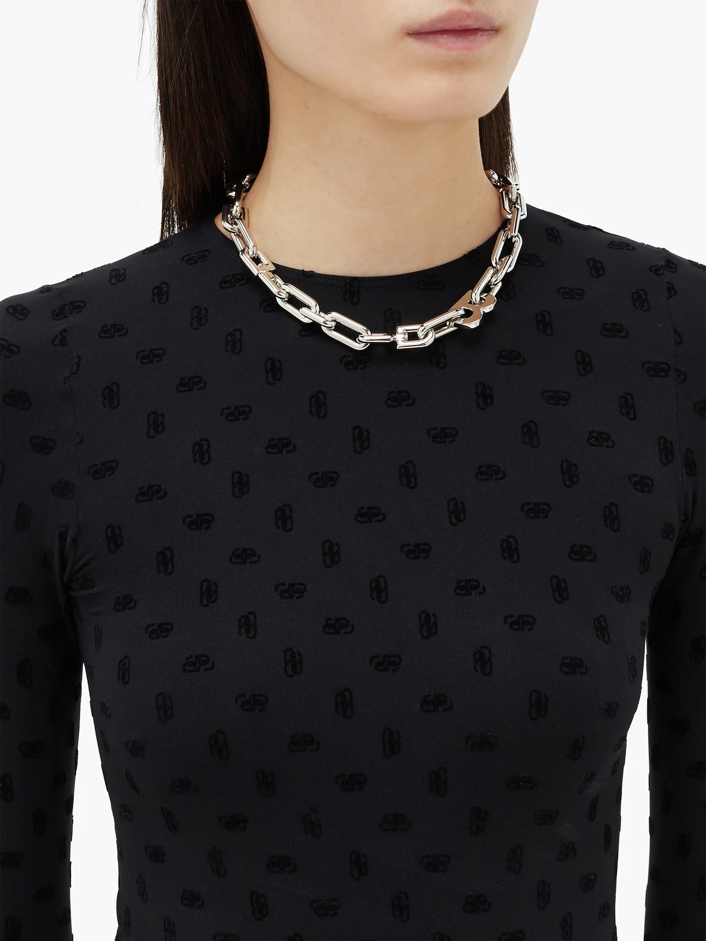 B-logo chain necklace - 2