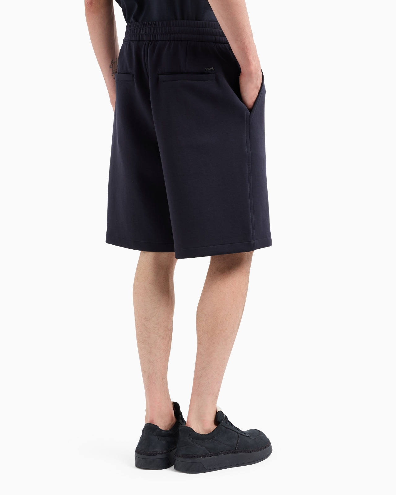 Double-jersey Bermuda shorts with ribs - 3