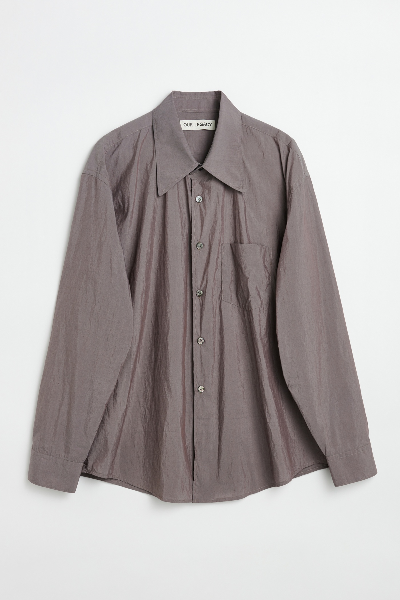 Coco 70s Shirt in Antique Lavender Poplin - 6