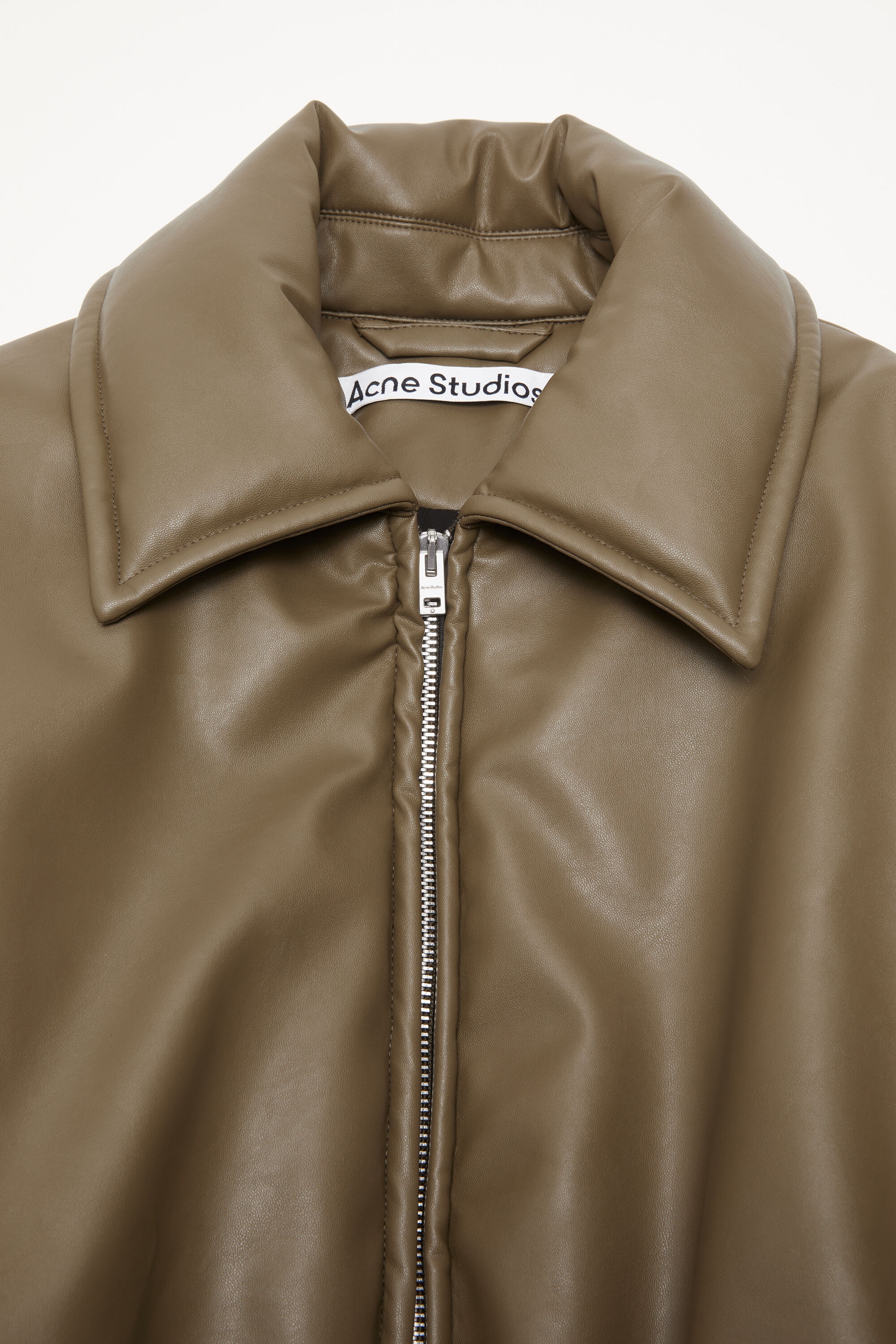Coated bomber jacket - Khaki green - 7
