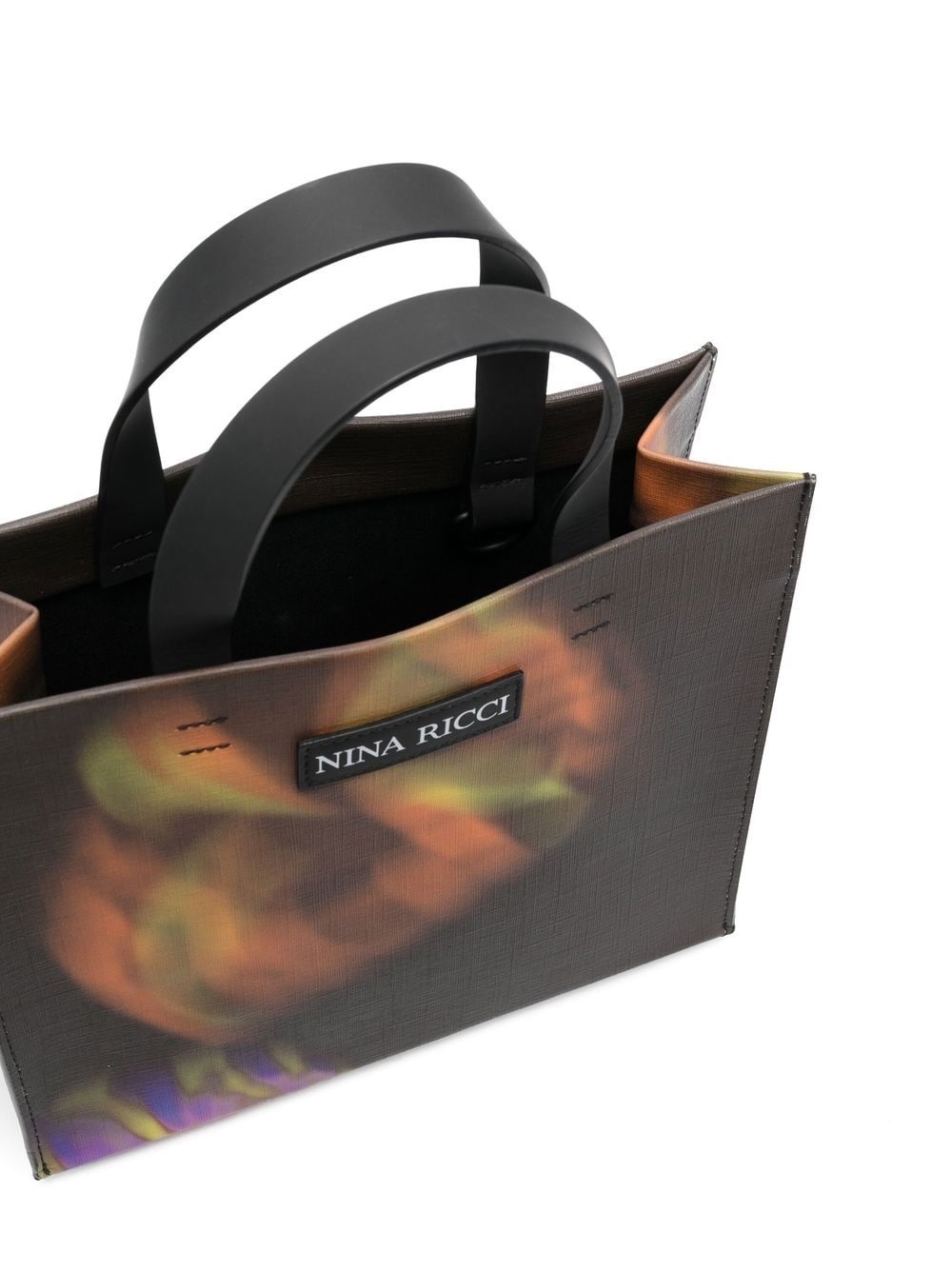 small printed coated canvas tote bag - 5