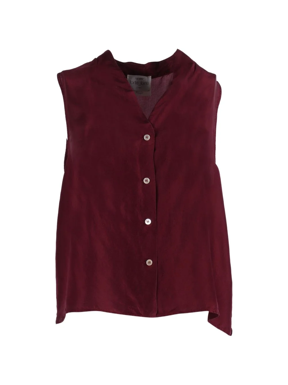silk habotai v-neck top - 1