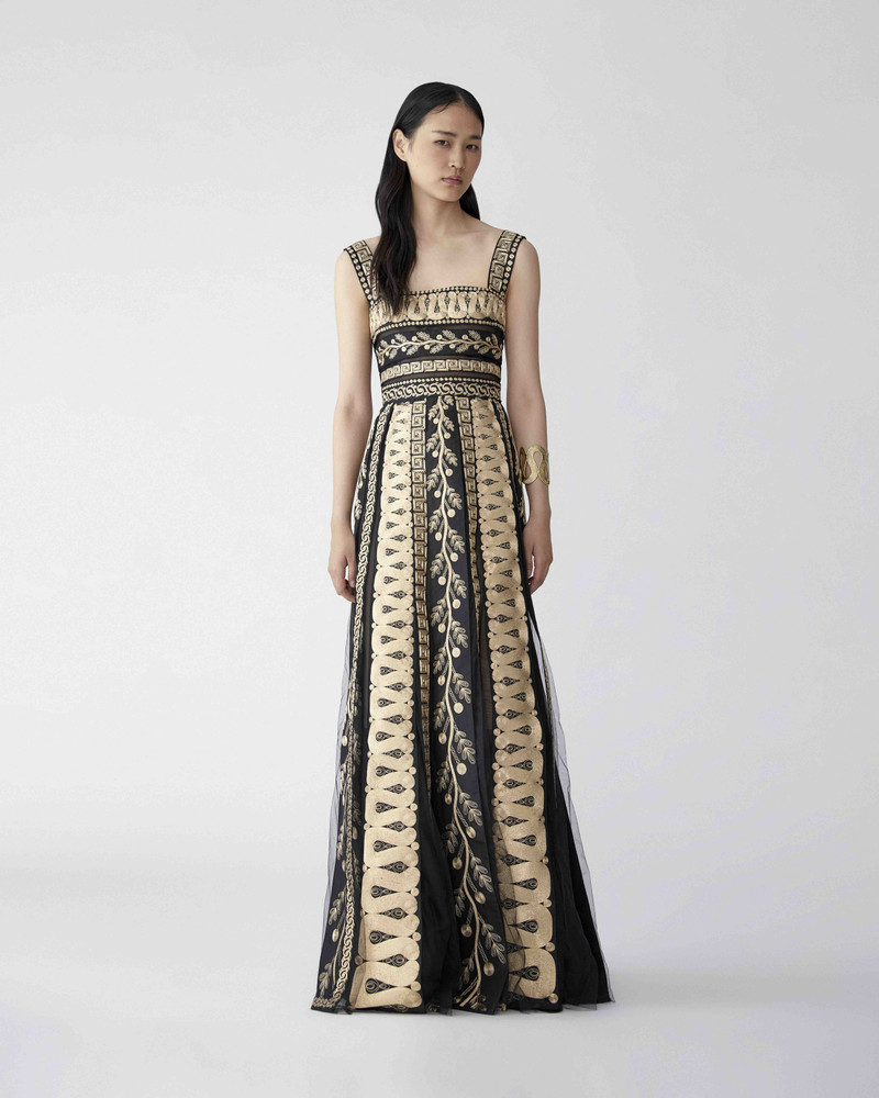 CAROLINA HERRERA Embroidered A-Line Gown outlook